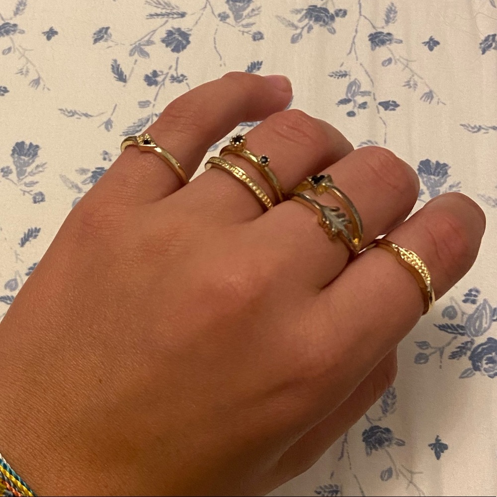 5 Gold Rings (set)